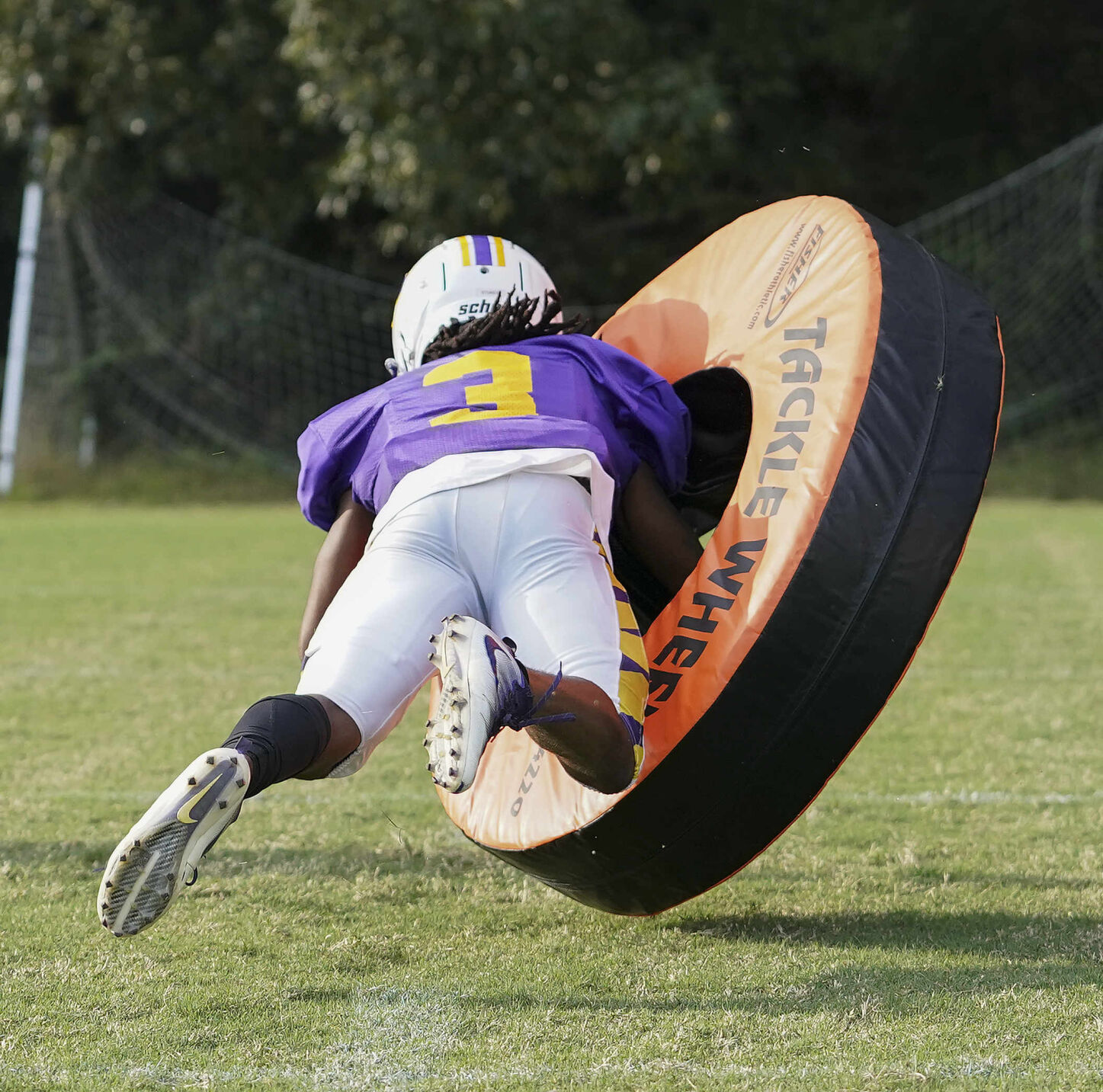 Wilson High School football practice